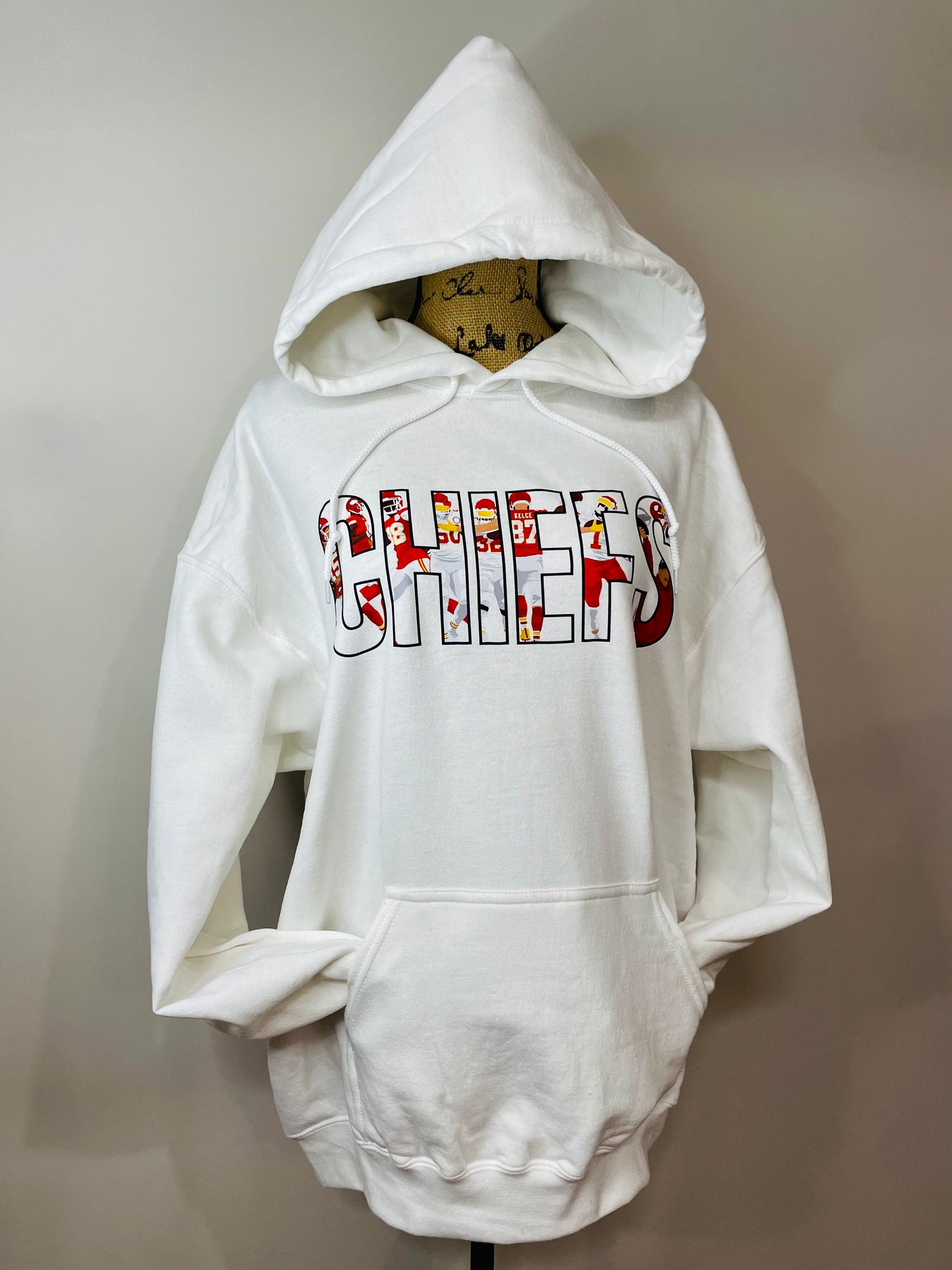 Chiefs White Hoodie