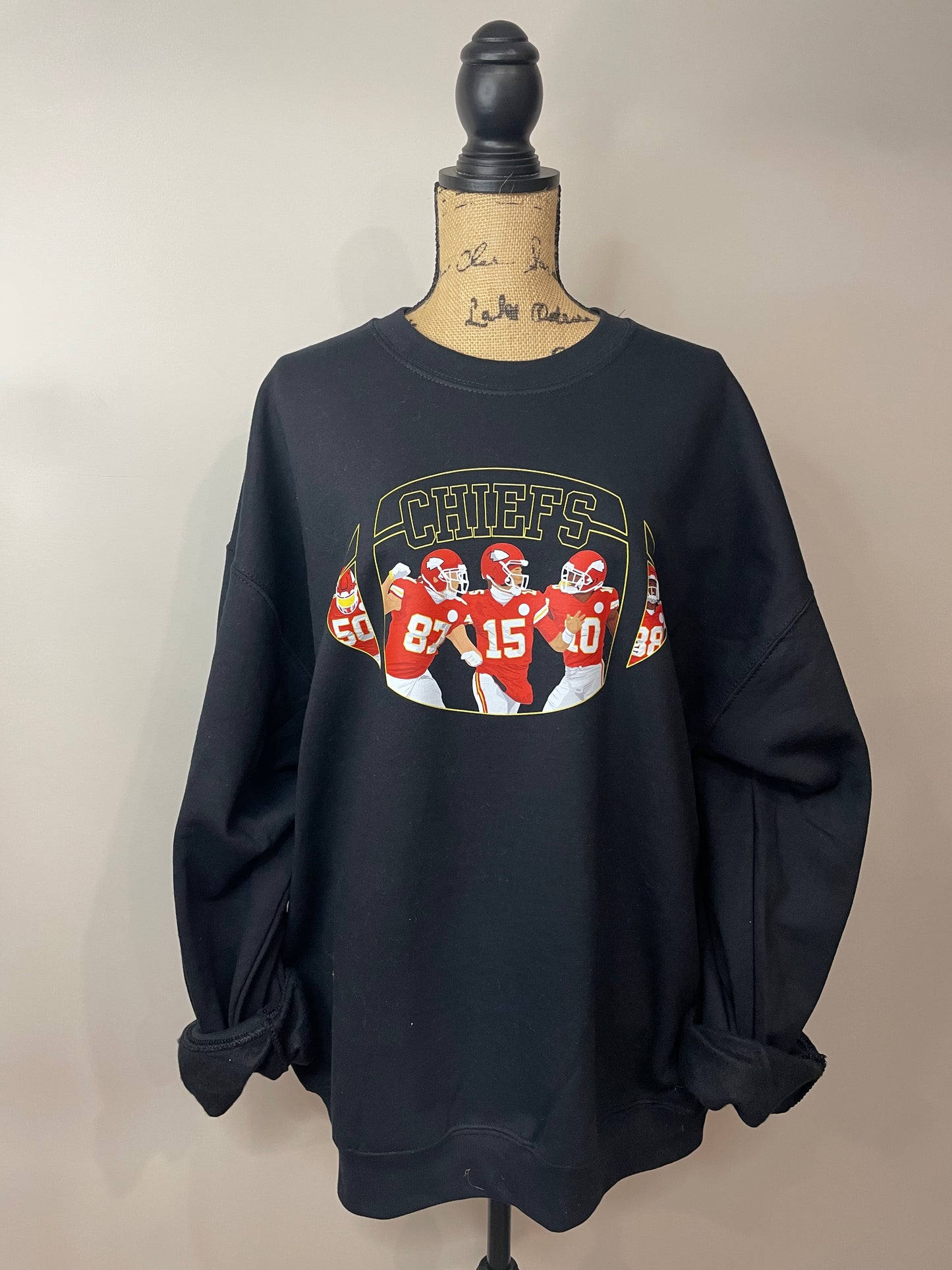 Chiefs Black Crewneck