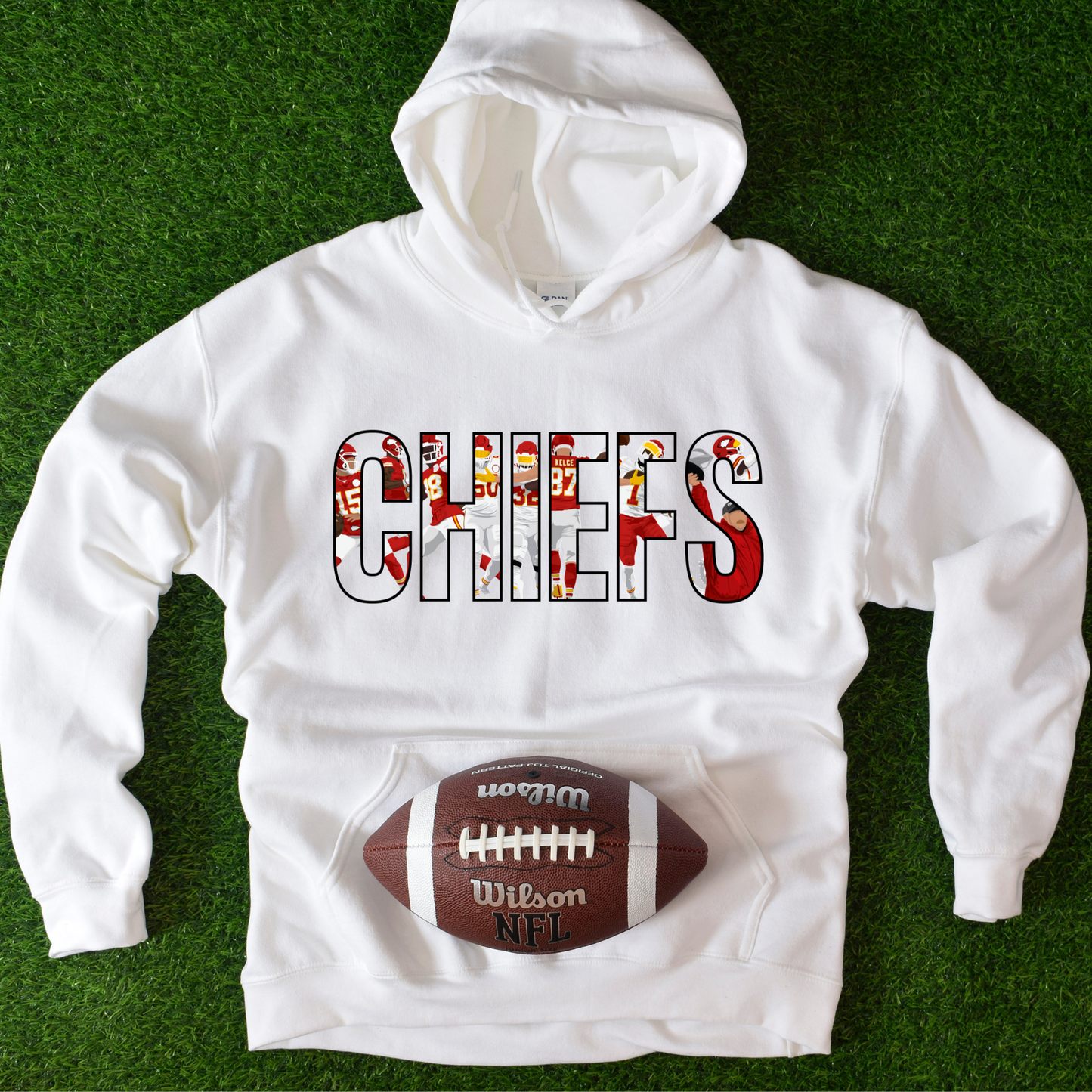 Chiefs White Hoodie