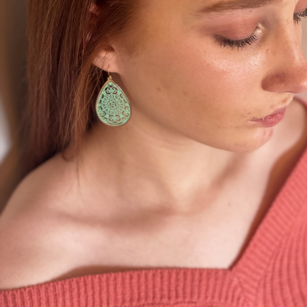 Pastel Filigree Earrings