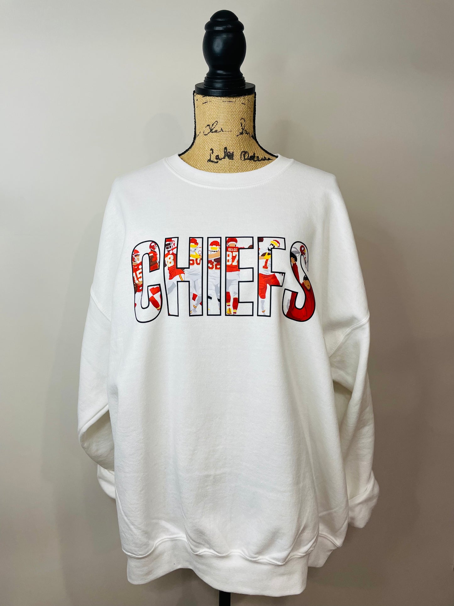 Chiefs White Crewneck