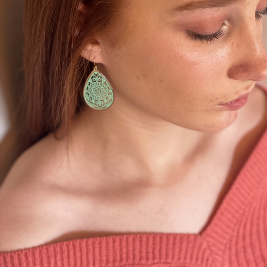 Pastel Filigree Earrings