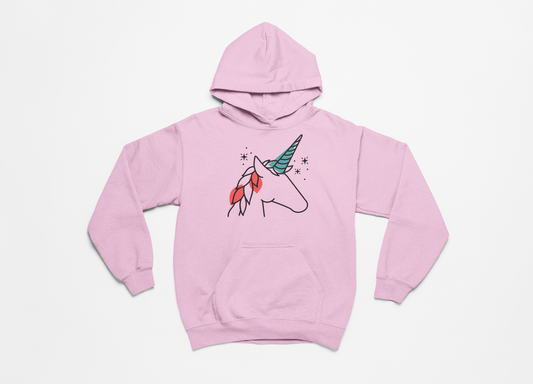 Unicorn Fun! Pink Hoodie